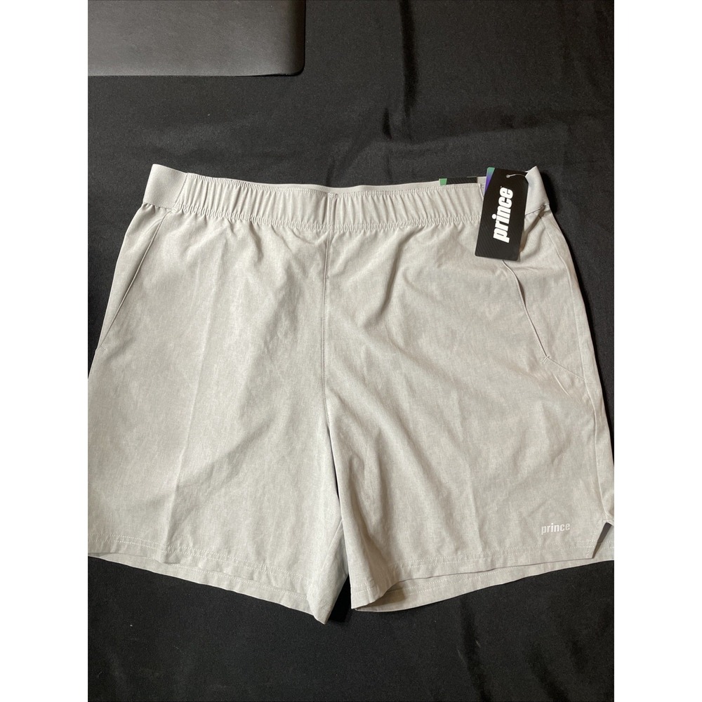 NEW Prince Men's XXL Match Gray 7" Inseam Tennis Short - New